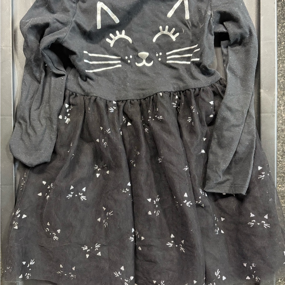 Adorable Black Cat Toddler Dress